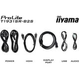 iiyama ProLite T1931SR-B2S, LED-Monitor 48 cm (19 Zoll), schwarz (matt), SXGA, IPS, Touchscreen, HDMI, DP, VGA
