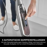 Shark Klik n' Flip automatischer Dampfreiniger S6003EU bordeaux/grau, 1.200 Watt