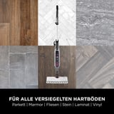 Shark Klik n' Flip automatischer Dampfreiniger S6003EU bordeaux/grau, 1.200 Watt