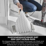 Shark Klik n' Flip automatischer Dampfreiniger S6003EU bordeaux/grau, 1.200 Watt