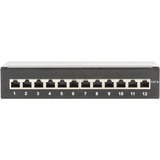 Digitus Patchpanel DN-91612SD-EA schwarz, Desktop, Cat.6a