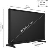 JVC LT-24VAH3455, LED-Fernseher 60 cm (24 Zoll), schwarz, WXGA, Triple Tuner, Android TV