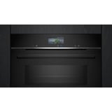 Siemens HM776GKB1 IQ700, Backofen schwarz/edelstahl, mit Mikrowellenfunktion, 60 cm, Home Connect
