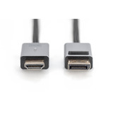 Digitus Adapterkabel DisplayPort > HDMI, UHD 4K schwarz, 1,80 Meter