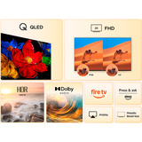 TCL 43SF560, QLED-Fernseher 109 cm (43 Zoll), schwarz, FullHD, Triple Tuner, Fire TV