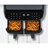 Medion Life P20 Doppel Heißluftfritteuse XXL MD11760 grau, 2.600 Watt, 2 Körbe je 4,35 Liter