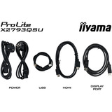iiyama ProLite X2793QSU-B1, LED-Monitor 68.5 cm (27 Zoll), schwarz (matt), QHD, IPS, HDMI, DP, USB-Hub