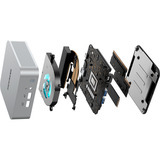 GEEKOM A6, Mini-PC silber, Windows 11 Pro