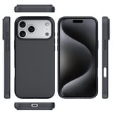 Nevox StyleShell SHOCK, Handyhülle schwarz, iPhone 17 Pro Max / iPhone 18 Pro Max, kompatibel mit MagSafe