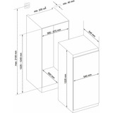 Telefunken EKG123S187E, Kühlschrank 122er Nische