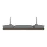 Merten Blindabdeckung System Design mit zentraler Abdeckplatte bronze, Retail