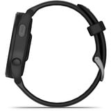 Garmin Forerunner 165 Music, Smartwatch schwarz/dunkelgrau, 43 mm, Silikon-Armband