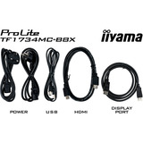 iiyama ProLite TF1734MC-B8X, LED-Monitor 43 cm (17 Zoll), schwarz (matt), SXGA, TN, Touchscreen