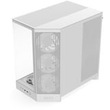 NZXT H9 Flow RGB+ , Tower-Gehäuse weiß (matt), Temperd Glass x 2