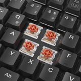 Sharkoon PureWriter W100, Gaming-Tastatur schwarz, Huano Silent