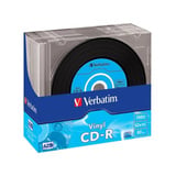 Verbatim CD-R 700 MB Vinyl, CD-Rohlinge 52fach, 10 Stück