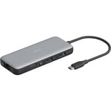 Digitus 7-Port USB-C Docking Station, Dockingstation grau/schwarz