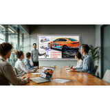 Samsung Flip WM85FX, Public Display weiß/grau, UltraHD/4K, Touchfunktion, Multi‑Touch