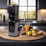 Unold Slow Juicer Sam, Entsafter silber/schwarz, 200 Watt, Saftbehälter 1 Liter