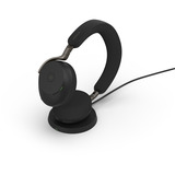 Jabra Evolve3 75, Headset schwarz, UC, USB-A Bluetooth-Adapter, Schnurloses Ladepad