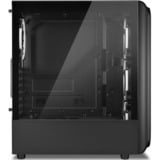 Sharkoon TK5M RGB Generalüberholt, Tower-Gehäuse schwarz, Gehärtetes Glas
