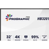 iiyama ProGraphic HB3201UHSNP-B1, LED-Monitor 80 cm (31.5 Zoll), schwarz (matt), UltraHD/4K, IPS, HDMI, DP, USB-C, USB-Hub