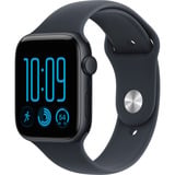 Apple Watch SE 3, Smartwatch schwarz, 44 mm, Sportarmband Navyblau S/M