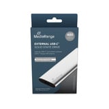 MediaRange 480 GB, Externe SSD silber, USB-C 3.2 Gen 2 (10 Gbit/s)