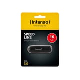 Intenso Speed Line 16 GB, USB-Stick schwarz, USB-A 3.2 Gen 1