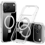 Nevox StyleShell SHOCKFlex mit Standfunktion, Handyhülle transparent, iPhone 17 Pro / iPhone 18 Pro, kompatibel mit MagSafe