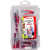 fischer DuoPower-Box mini , Dübel hellgrau/rot, 85-teilig