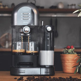 Cecotec Power Instant-ccino 20 Chic Serie Nera, Espressomaschine schwarz/edelstahl, 1470 Watt