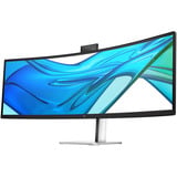 HP Pro 549pm Konferenz-Monitor, LED-Monitor 124.5 cm (49 Zoll), schwarz/silber, DQHD, VA, Curved, Popup-Webcam, 165Hz Panel
