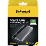 Intenso Powerbank HE25000 grau/schwarz, 25.000 mAh, PD 3.1, Quick Charge 3.0