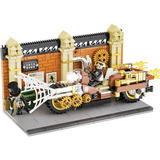 Lumibricks Steampunk-Motorradverfolgung, Konstruktionsspielzeug 