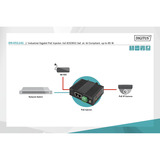 Digitus Gigabit EthernetPoE Injektor, Industriell, PoE-Injektor schwarz