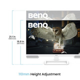 BenQ EW2790U Premium, LED-Monitor 68.6 cm (27 Zoll), weiß, UltraHD/4K, IPS, HDMI, USB-C, USB-Hub