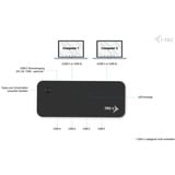 i-tec Universal KVM HUB, Dockingstation schwarz, 2x USB-A- und 2x USB-C