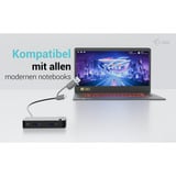 i-tec Universal KVM HUB, Dockingstation schwarz, 2x USB-A- und 2x USB-C