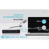 i-tec Universal KVM HUB, Dockingstation schwarz, 2x USB-A- und 2x USB-C