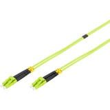 Digitus LWL Patchkabel, Duplex, LC > LC Stecker, Multimode OM5 hellgrün, 10 Meter