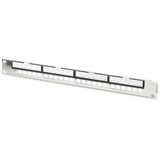 Digitus Modulares Patchpanel, 24 RJ-45 Ports silber, 1 HE, Rack Mount, geschirmt
