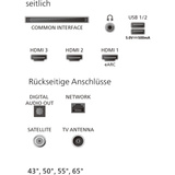 Philips 50PUS7061/12, LED-Fernseher 126 cm (50 Zoll), schwarz, UltraHD/4K, Triple Tuner, Titan OS