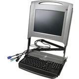 Dell POWEREDGE RACK CONSOLE 17FP Generalüberholt, LCD-Monitor 43.2 cm (17 Zoll), grau/schwarz, SXGA, VGA