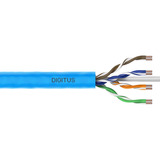 Digitus Professional Cat.6a U/UTP Verlegekabel simplex, Cca blau, 305 Meter Easy Pull Box