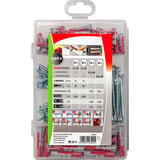 fischer Profi-Box DuoPower + Schrauben, Dübel hellgrau/rot, 160-teilig, mit Schrauben