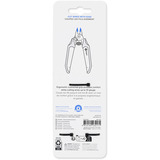 iFixit Mandible Elektronik-Seitenschneider, Schneid-Zange schwarz/blau, mit Öffnungsfeder