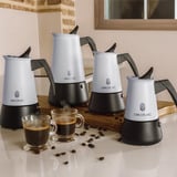 Cecotec Piccolina 600 , Kaffeebereiter hellblau/schwarz, 300 ml I 6 Tassen