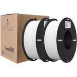 Creality Ender-PLA Filament Value Pack Weiß, 3D-Filament 2 kg, 1,75 mm, auf 2 Rollen