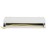 Digitus Modulares Desktop Patchpanel, 12-Port, geschirmt hellgrau, für Keystone-Module, mit Beschriftungsfeld